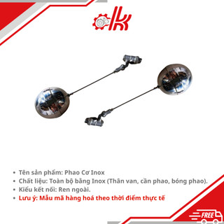Phao cơ inox - Quả Bóng Phao - Phao Cơ Inox 304 - Phao bóng, Van Phao Bồn Nước Tự Động Ngắt Nước