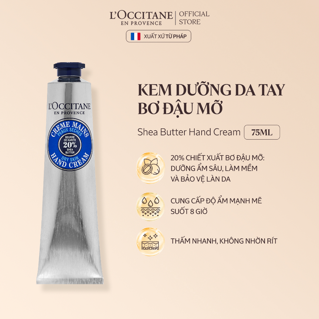 Kem Dưỡng Da Tay L'Occitane Giúp Nuôi Dưỡng Và Bảo Vệ Da Tay Mềm Mịn, Hương Thơm Tinh Tế 75ML | BigBuy360 - bigbuy360.vn