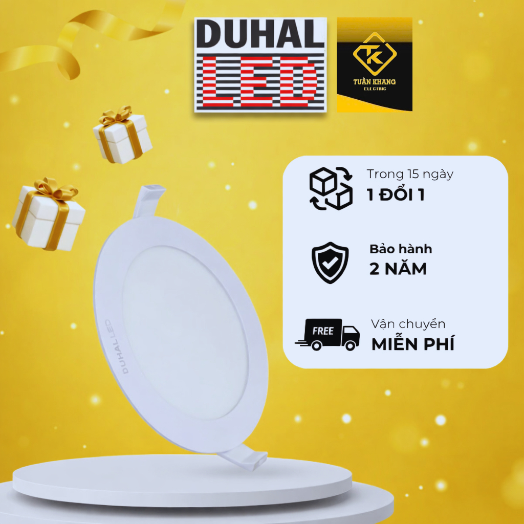 [CHÍNH HÃNG] Đèn LED âm trần Duhal 7W/9W/12W – KDGT507 KDGT509 KDGT512 – Ánh sáng Trắng & Vàng – Siê