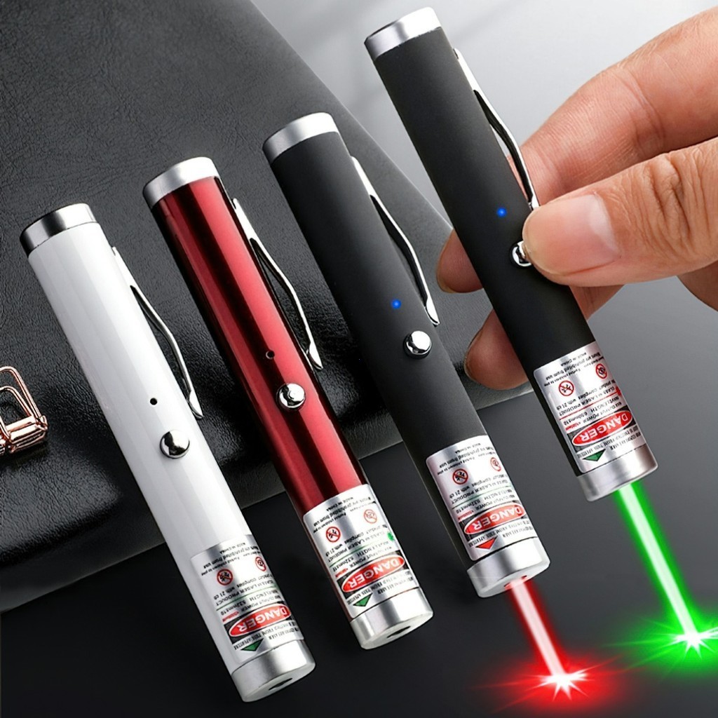 J201 5mw Presentation Pen Pointer Green Red Light Beam Long Range USB Rechargeable Battery Indicator
