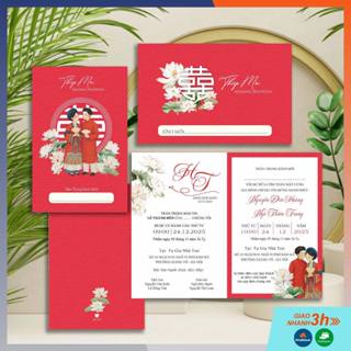 THIỆP CƯỚI CÓ PHONG BÌ - HT 978