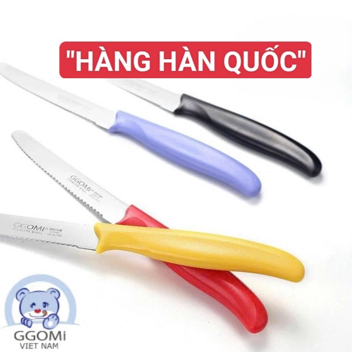 [HÀNG HÀN QUỐC] Dao răng cưa cắt Bánh Mỳ, cát Sầu riêng, đồ đông lạnh GG360 GGOMI Hàn Quốc 22cm lưỡi sắc bén
