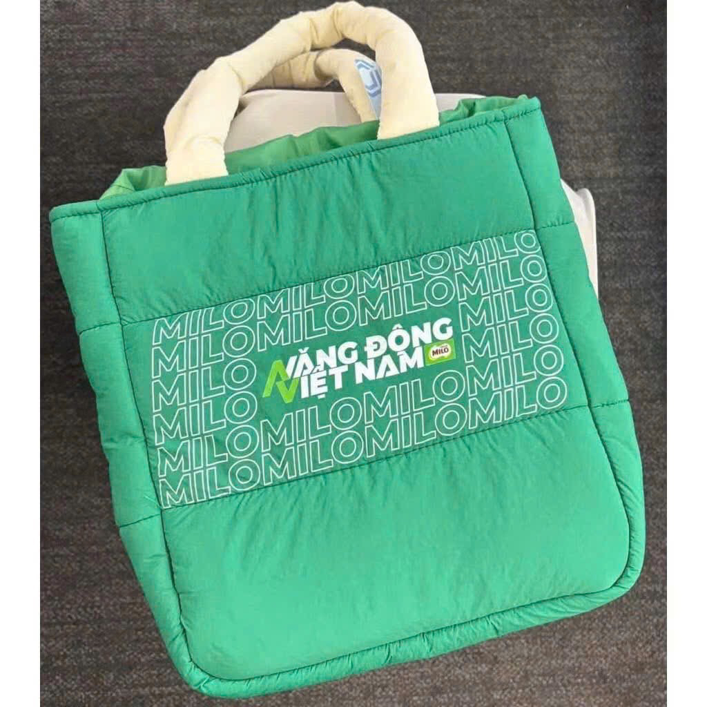 Túi chần bông Màu xanh lá HKM milo