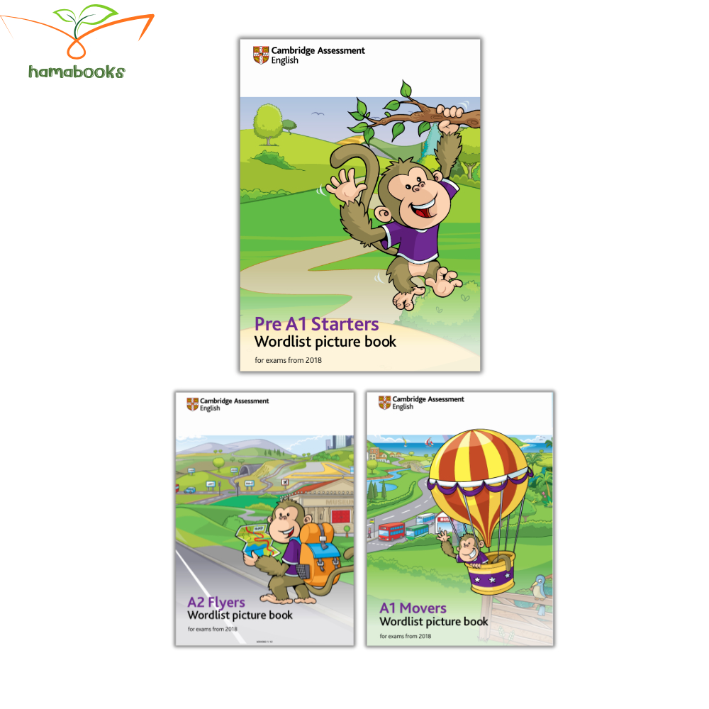 Sách - Pre A1 Starters, A1 Movers, A2 Flyers Wordlist picture book - In laser đẹp nét