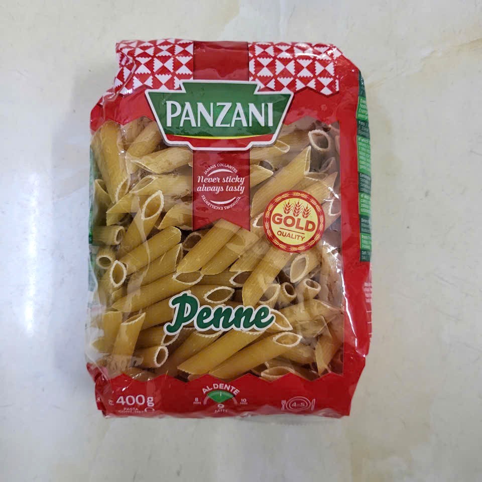PANZANI (gói PENNE 400gr) NUI ỐNG XÉO Penne Rigate Pasta