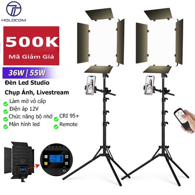 Đèn Livestream Phẳng 4 Lá Y1300 Y1600 Chụp Ảnh Quay Video Livestream Chuyên Nghiệp - HOLOCOM