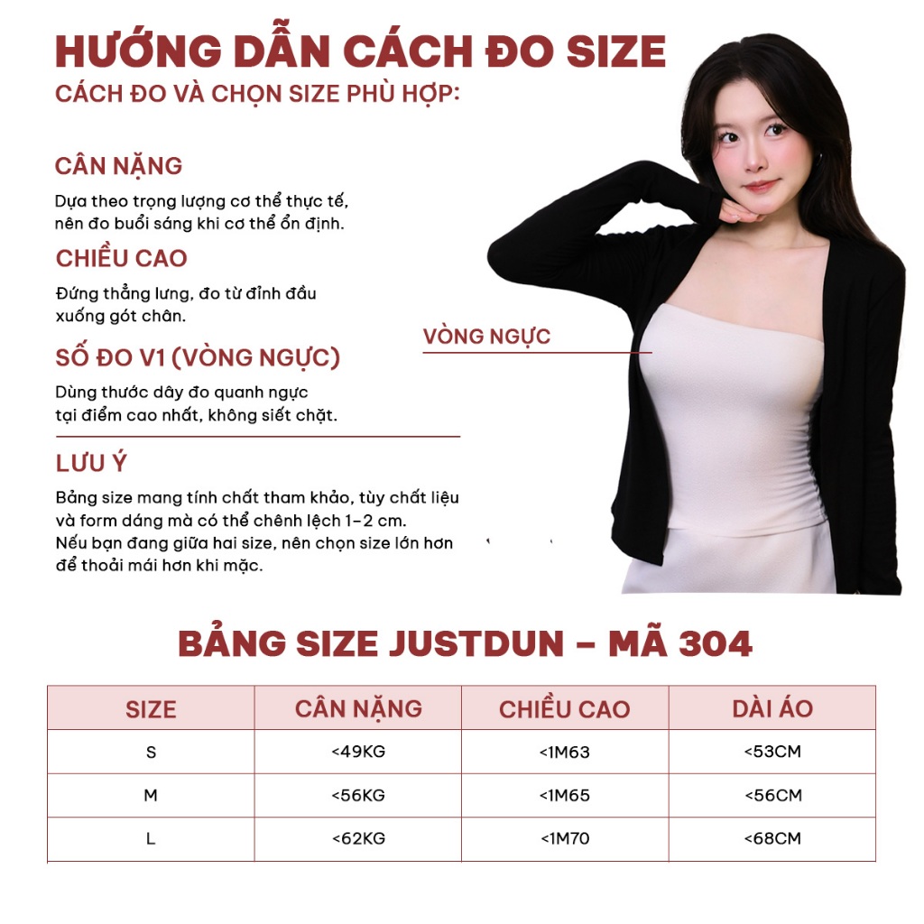 Áo Khoác Cardigan Nữ Dáng Dài JUSTDUN 304 - Vải Cotton Mịn, Mềm Mại, Thoải Mái, Dễ Phối Đồ | BigBuy360 - bigbuy360.vn