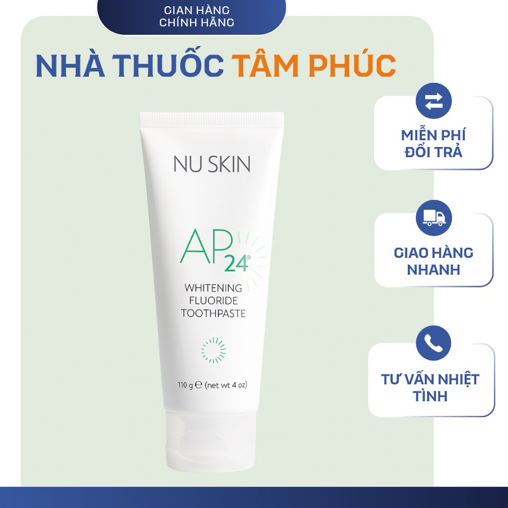 Combo 5 Tuýt - Kem đánh răng trắng sáng AP24 Whitening Fluoride Toothpaste
