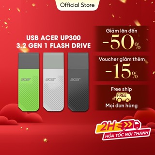 USB Acer UP300 64GB|128GB|256GB, Chuẩn 3.2 Gen 1, Tốc độ đọc Upto 120 MB/s Chính hãng BH 5 năm 1 ĐỔI 1