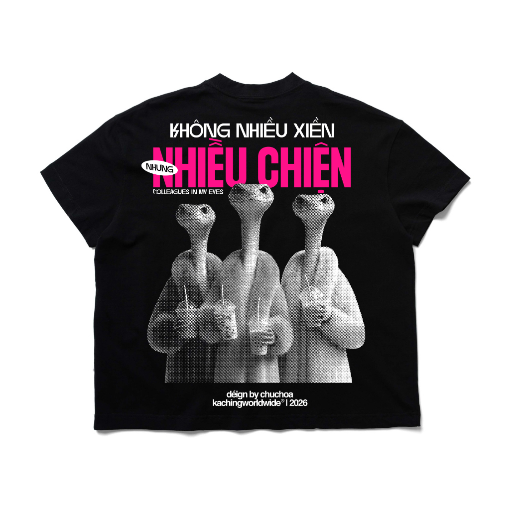 Áo thun Boxy Tshirt NHIỀU CHIỆN 100% Cotton aka Áo Thun KACHING