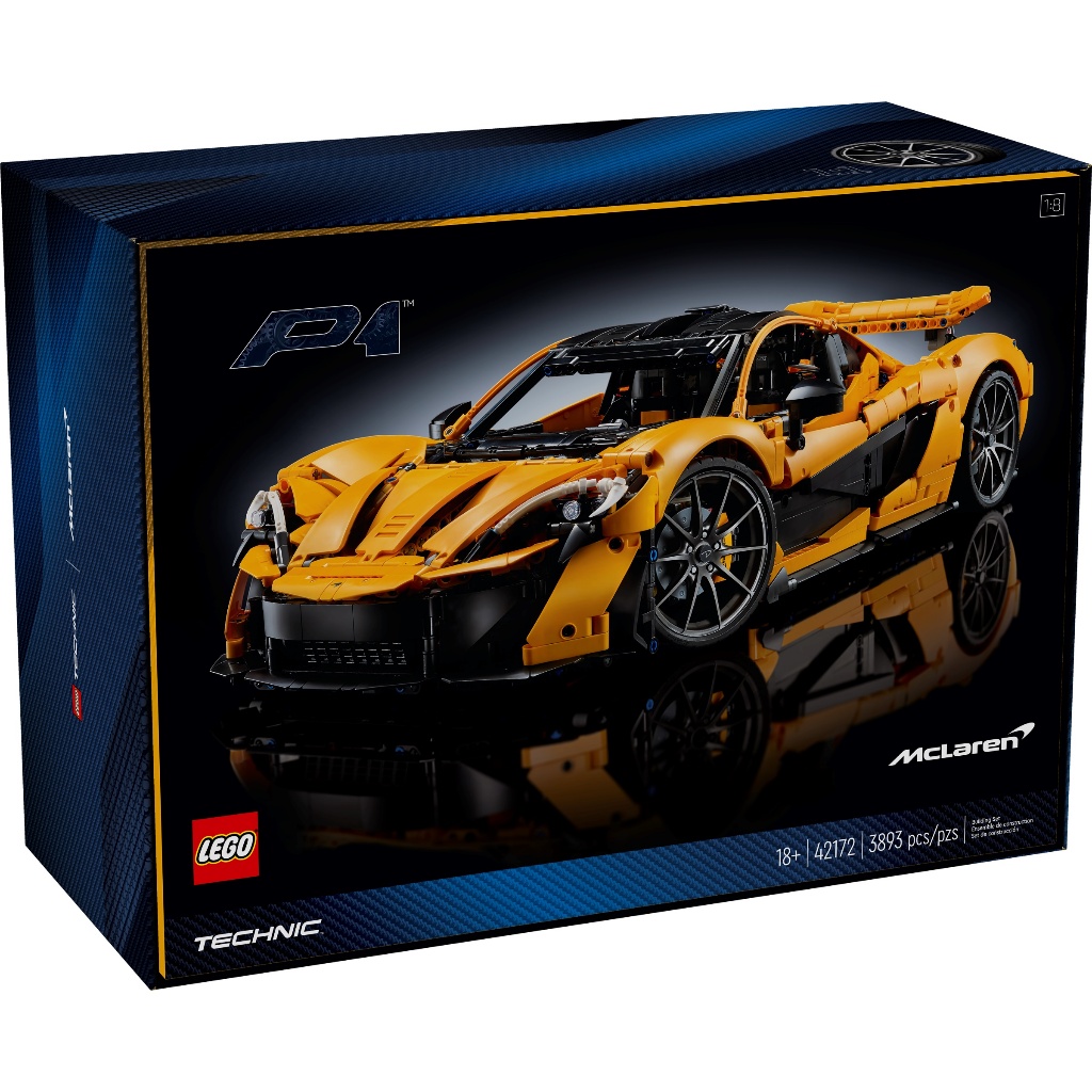 [HAPPY BRICKS] BỘ ĐỒ CHƠI LẮP RÁP SIÊU XE LEGO TECHNIC 42172 - MCLAREN P1
