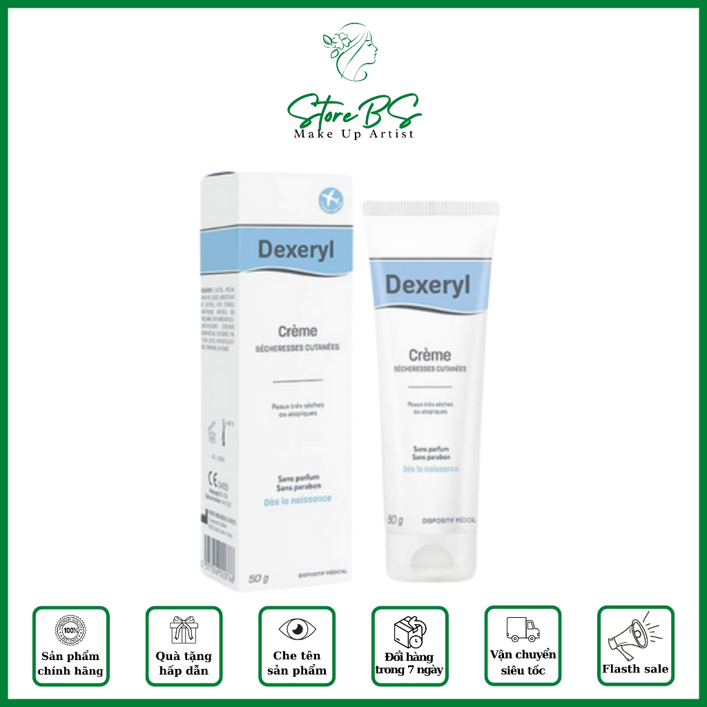 Kem dexeryl làm hết chàm sữa nứt nẻ da viêm da cơ địa eczema tổ đỉa (Hàng chính hãng Pháp)