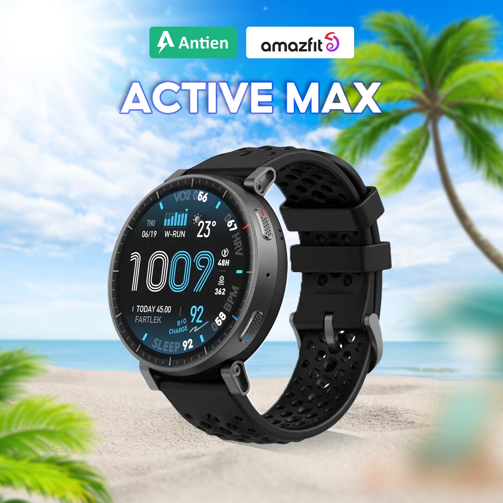 Đồng hồ Thể Thao Thông Minh Amazfit Active Max | Màn AMOLED 1.5 inch BioCharge |170 chế độ luyện tập | BigBuy360 - bigbuy360.vn