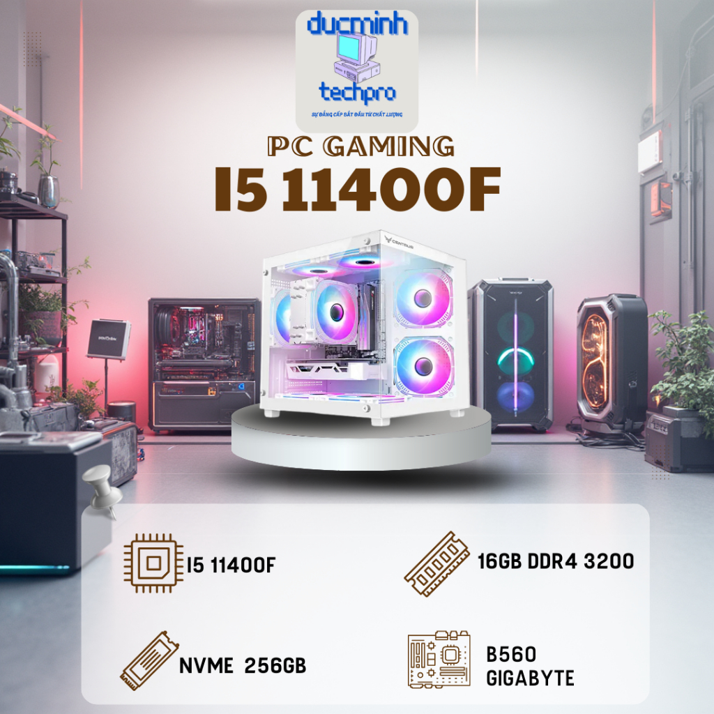 PC Gaming chiến all game mượt mà ổn định || Main B560 GIGABYTE || Core i5 11400f || RAM 16GB DDR4 ||