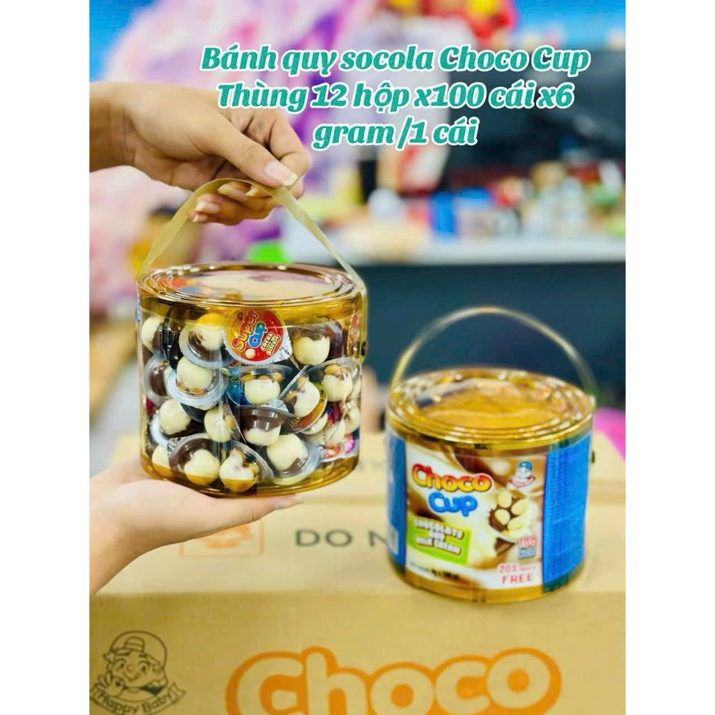 Hũ 100 bánh Crunch quy bi sốt socola sữa
