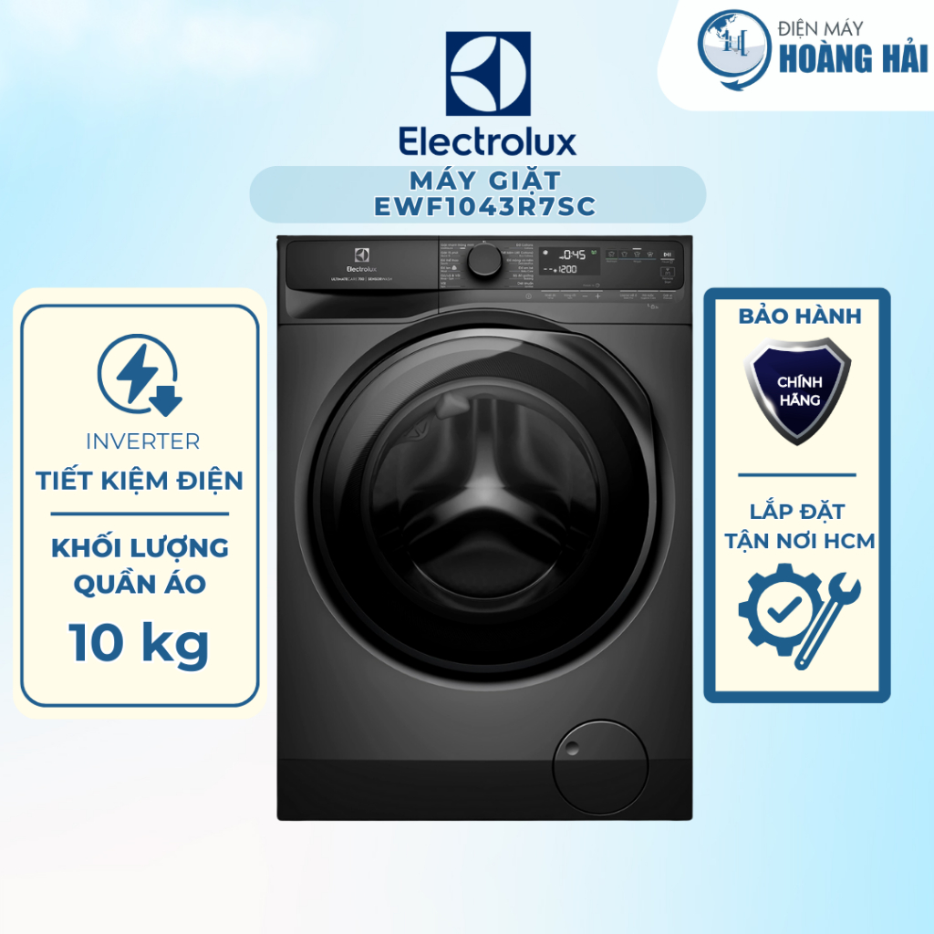 EWF1043R7SC (Đen Xám) | EWF1043R7WC (Trắng) | Máy giặt Electrolux UltimateCare 700 Inverter 10Kg - C