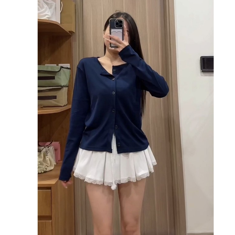 Áo Khoác Cardigan Trơn Nhiều Màu Mùa Thu Đông Kiểu Dáng Bánh Bèo Tiểu Thư Peonyb Hotgirl Giveme.clothing | BigBuy360 - bigbuy360.vn
