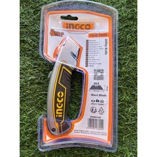 Dao rọc giấy cao cấp INGCO HUK6128 | INGCO HUK615 dao thân hợp kim kẽm dài 19x61mm lưỡi SK4