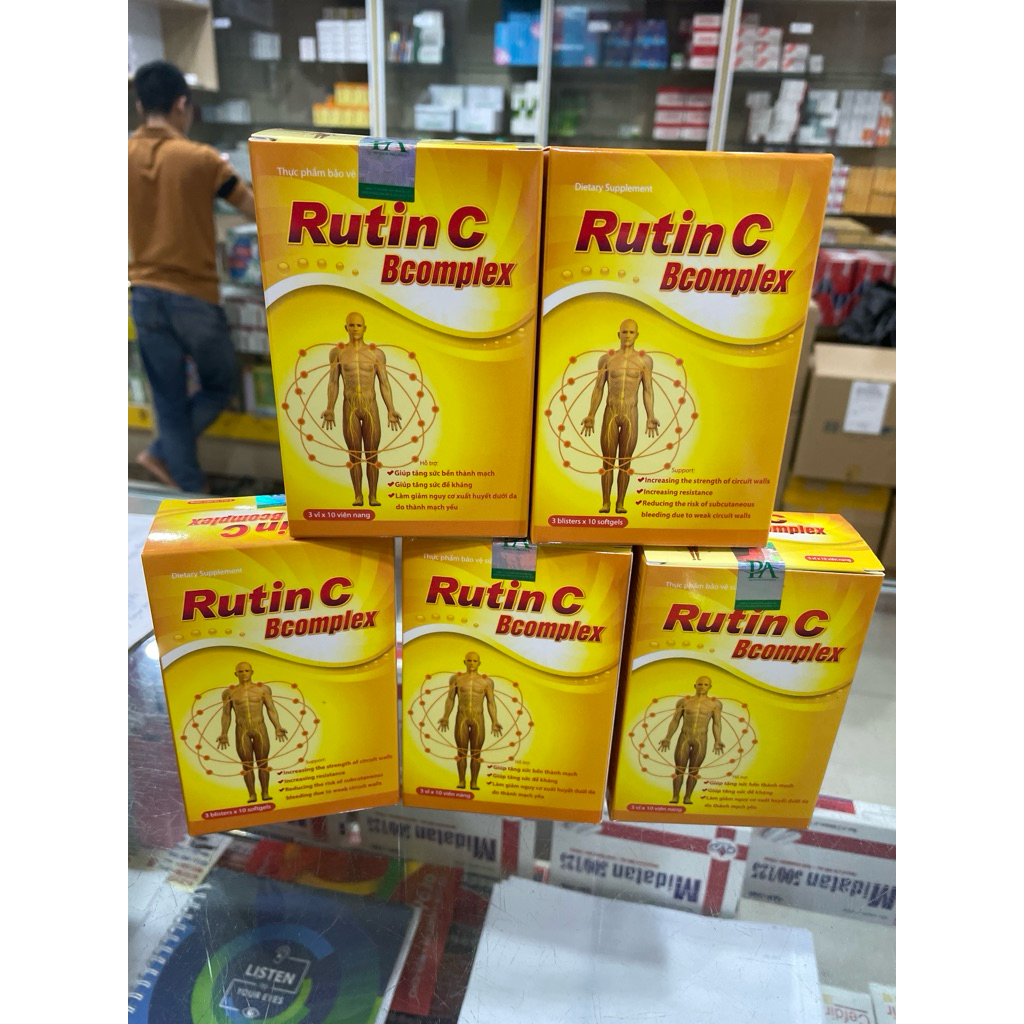 RUTIN C COMPLEX BỊ NHIỆT MIỆNG, CHẢY MÁU CAM, CHẢY MÁU CHÂN RĂNG
