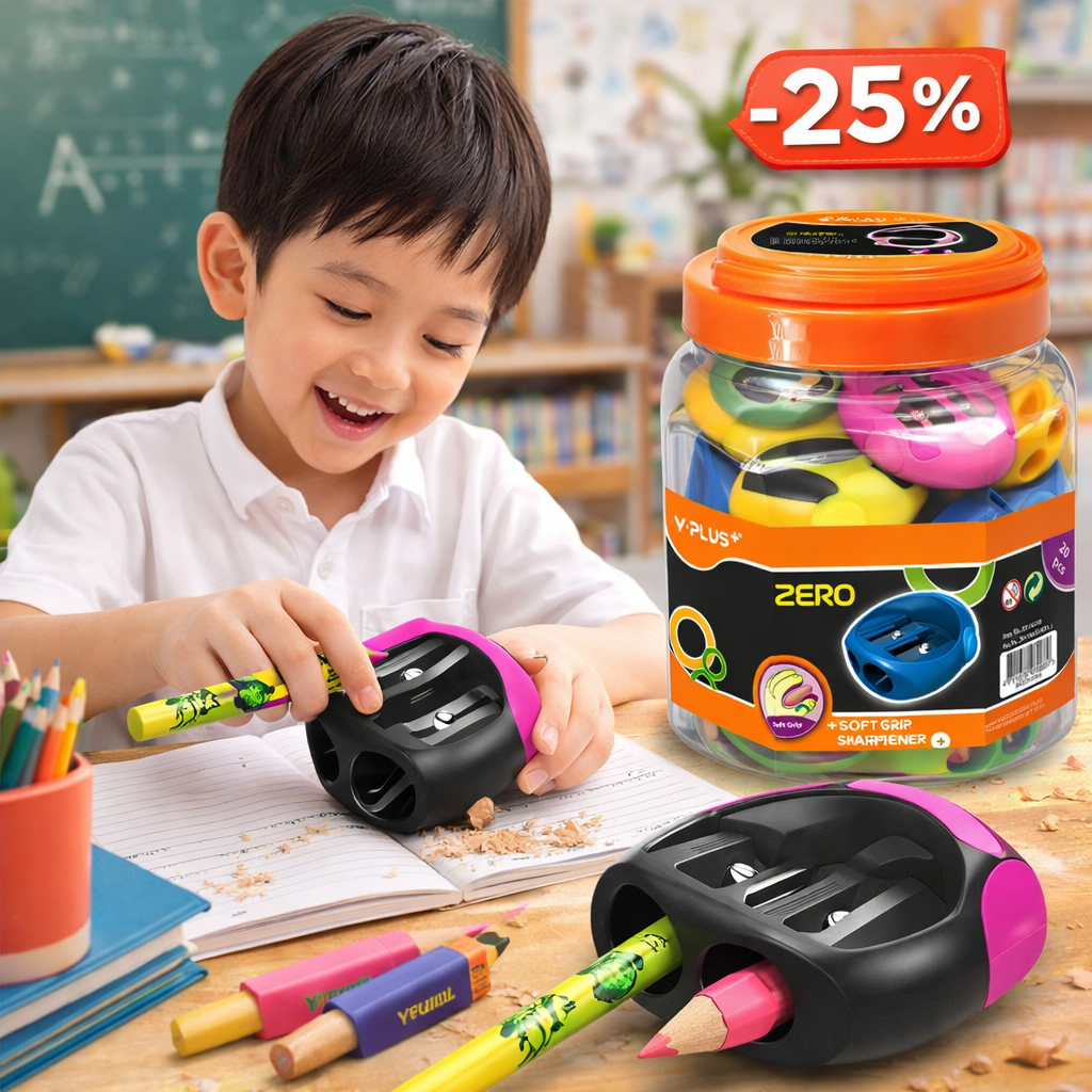 [Xả kho - YP] Gọt (chuốt) chì 02 lỗ ZERO thân cao su, siêu bén và bền | YPlus SX1102