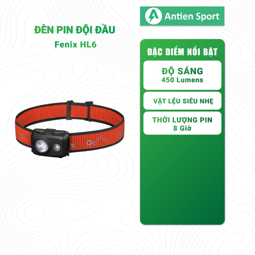 Đèn Pin Đội Đầu Fenix HL16 - Black