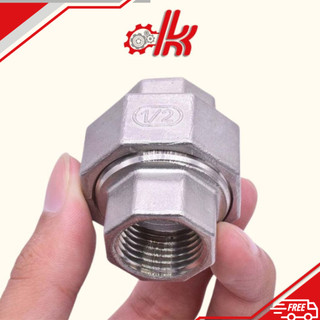 Rắc co inox 304 ren 2 đầu