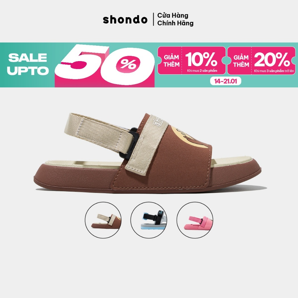 Giày Sandal Trẻ Em Little 2 Thoải Mái, Siêu Nhẹ Shondo Nhiều Màu