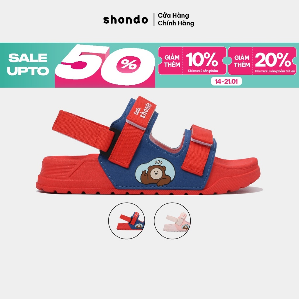 Giày Sandal Trẻ Em Platy 2 Thoải Mái, Siêu Nhẹ Shondo Nhiều Màu