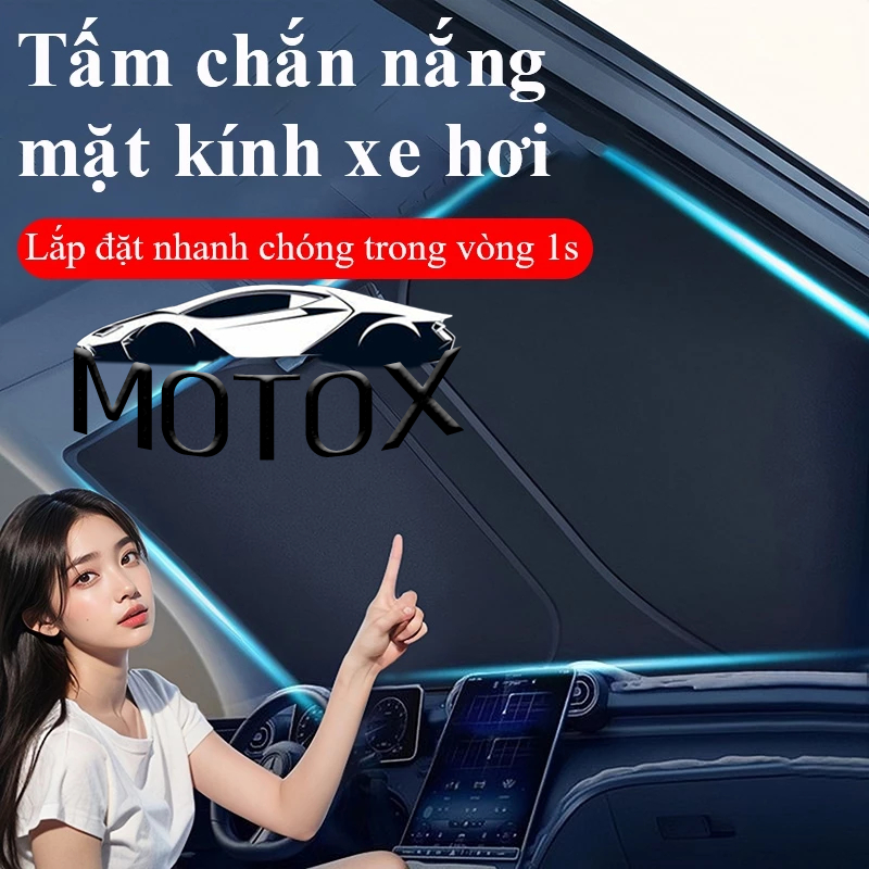 Tấm che nắng kính lái Ô Tô, miếng chắn nắng kính xe hơi gấp gọn