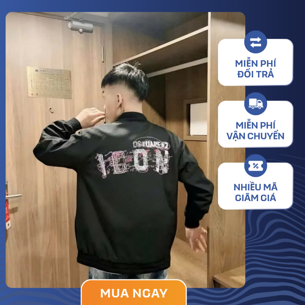 Áo Khoác Gió Nam Nữ 2 Lớp In Chữ, Áo Khoác Unisex Form Rộng