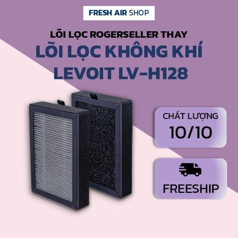 Lõi Lọc Không Khí Rogerseller® tương thích Lõi lọc không khí cho máy Levoit LV-H128, Màng Lọc Levoit
