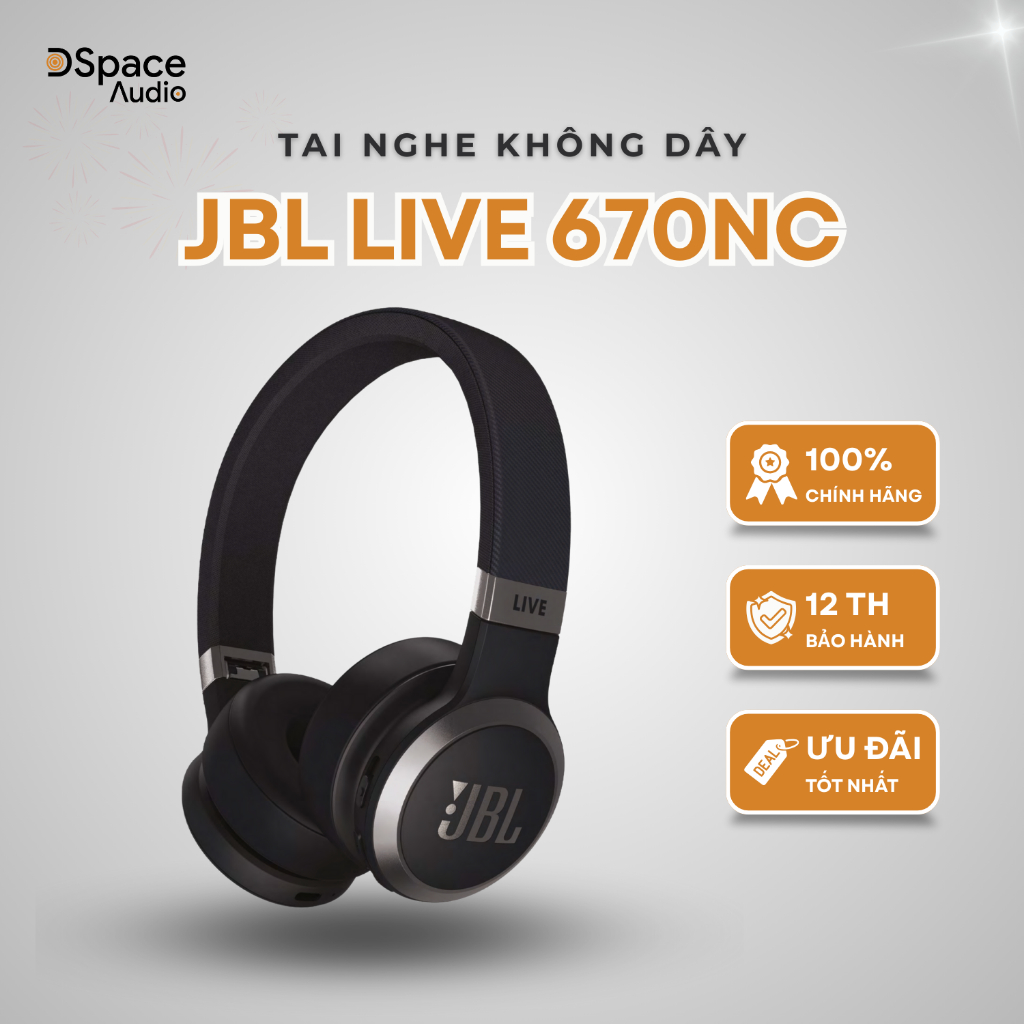 Tai nghe không dây JBL Live 670NC - Hàng chính hãng mới 100%