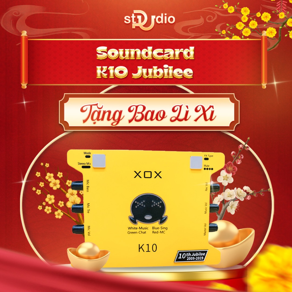 Sound card XOX K10 Jubilee - Sound card livestream