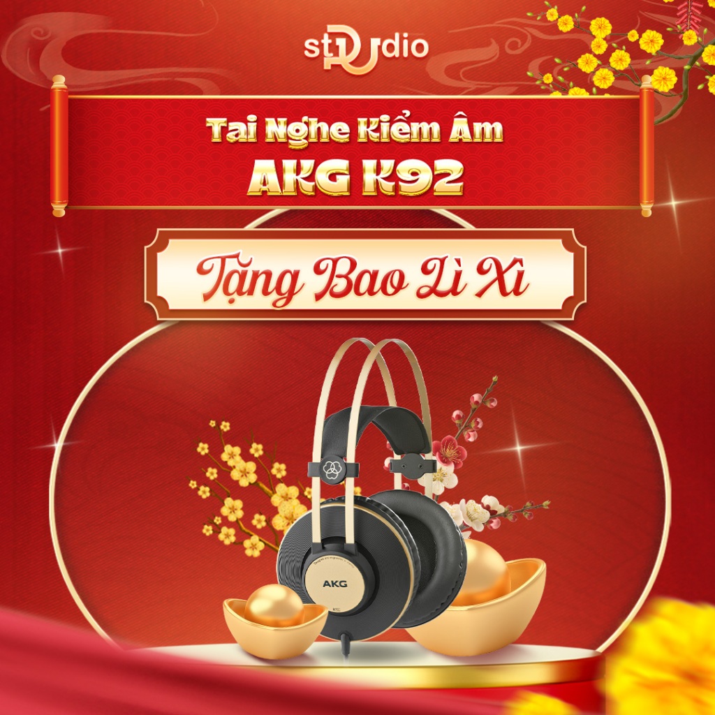 Tai nghe kiểm âm AKG K92, Headphone Studio | Pustudio