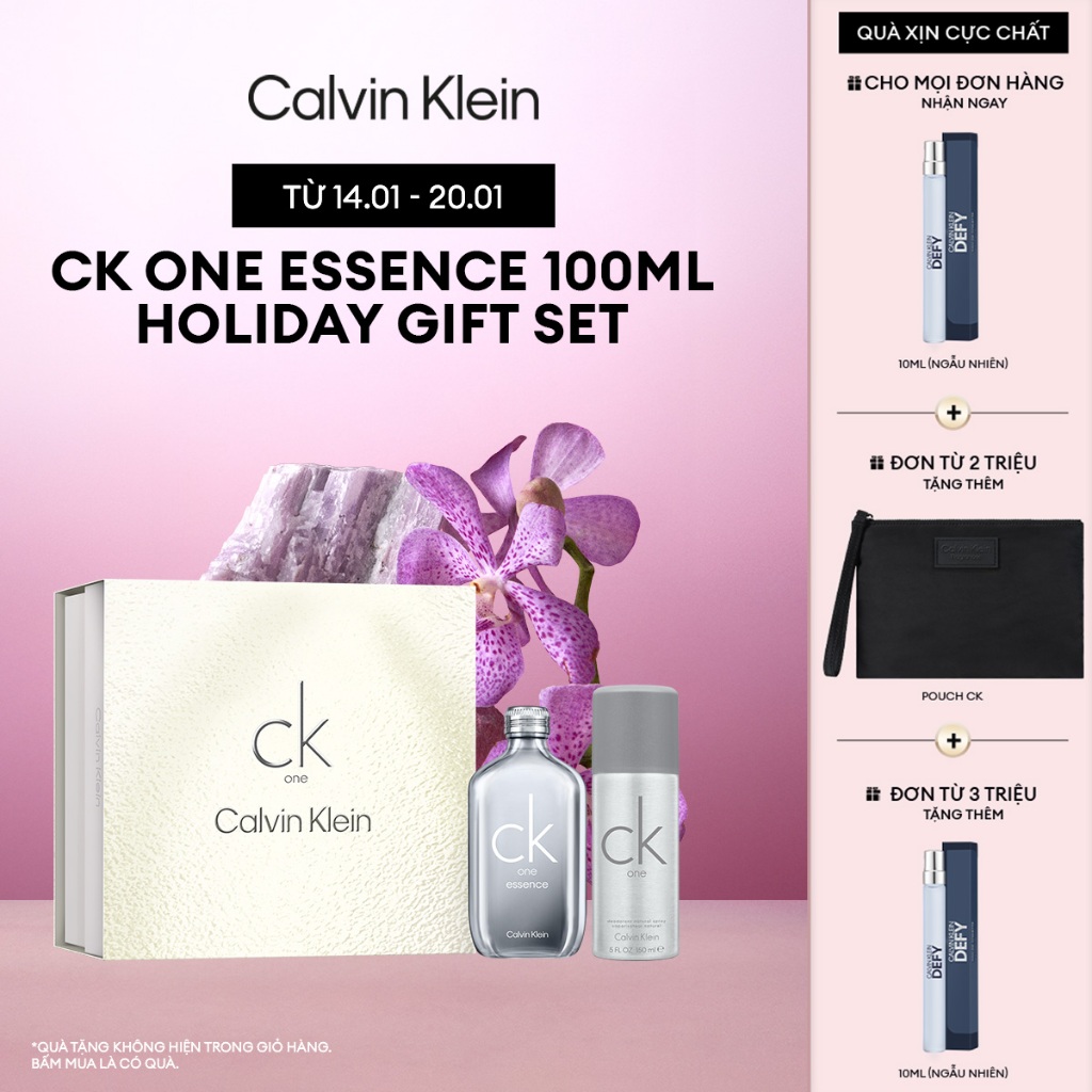 Bộ quà tặng Nước hoa Nam Nữ Calvin Klein CK One Essence 100ml Gift Set