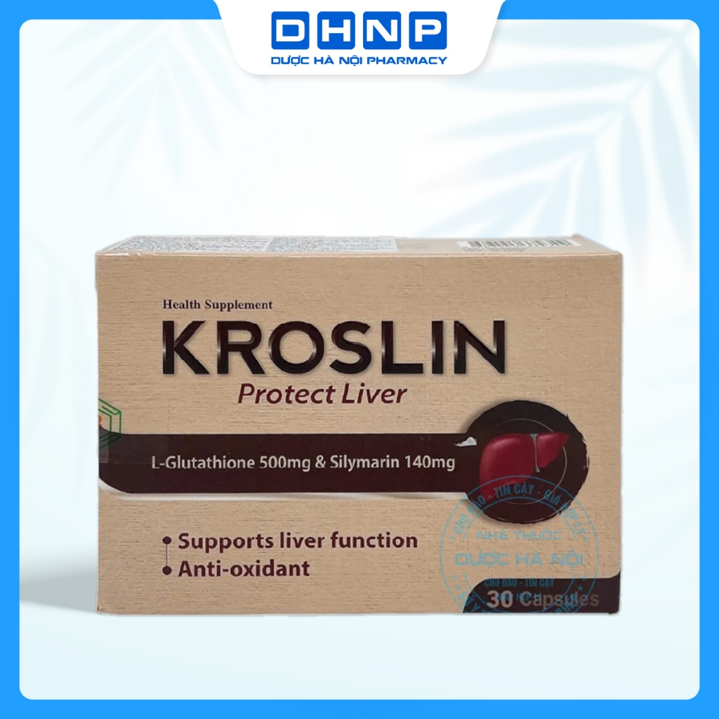 Viên uống Kroslin protect Liver hỗ trợ bảo vệ gan, hỗ trợ chức năng gan