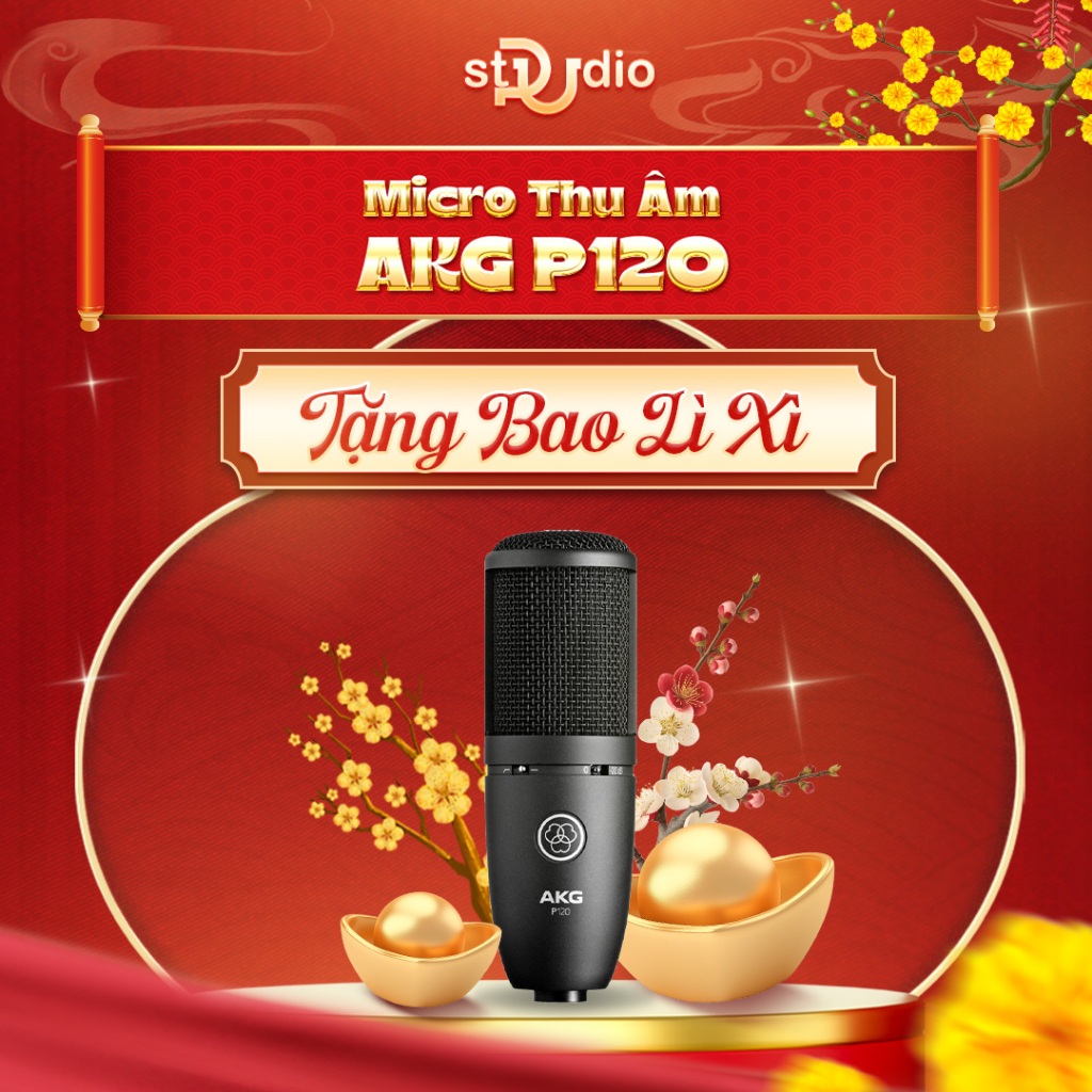 Micro thu âm AKG P120 - Micro thu âm cho phòng thu chính hãng