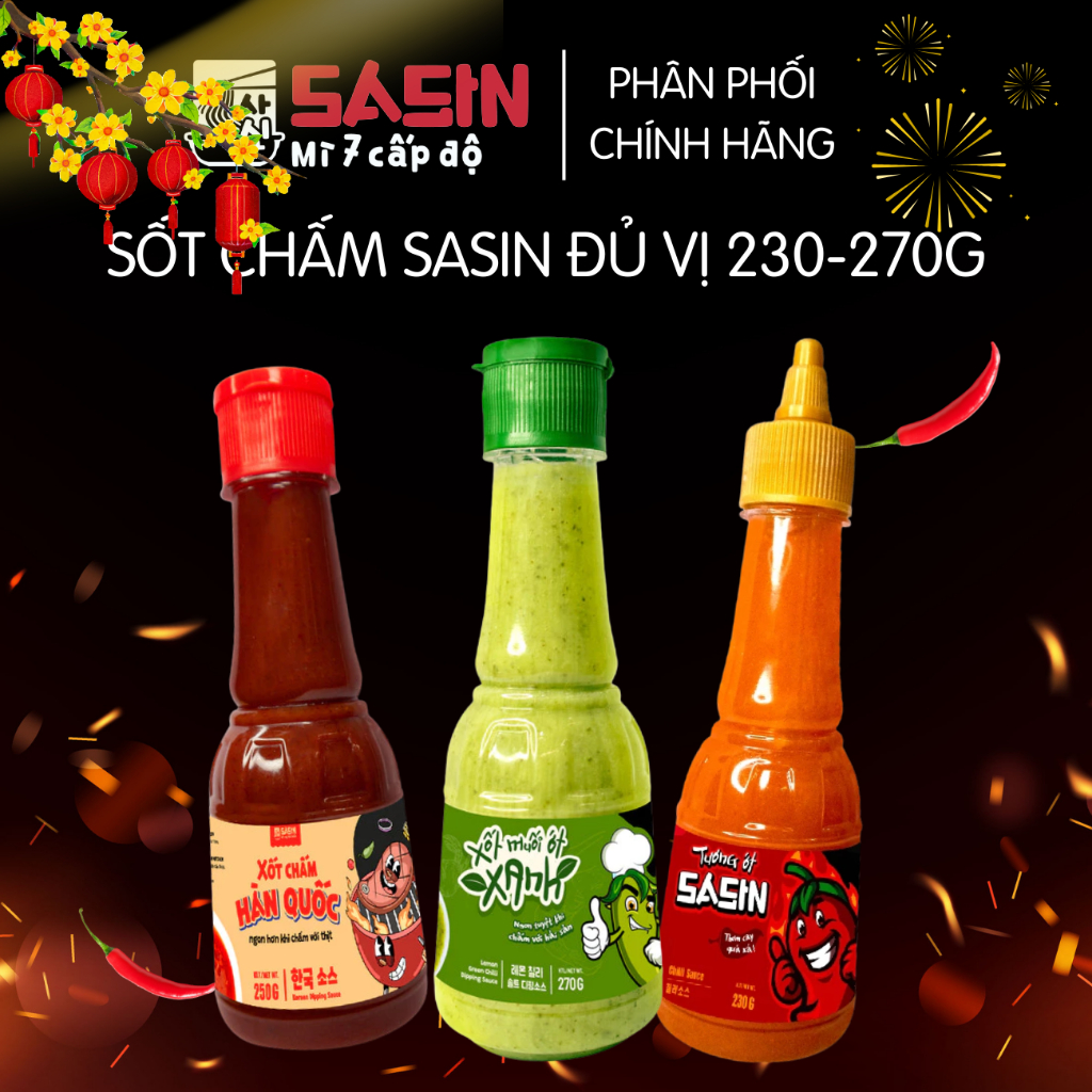 CHAI Xốt chấm Sasin đủ loại 230-270G