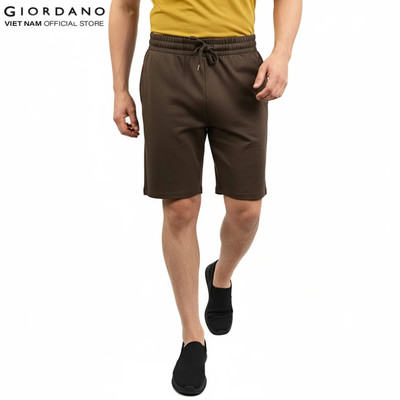 GIORDANO Quần Shorts Thun Nam Dây Rút Lưng Thun Knit Shorts 01105401