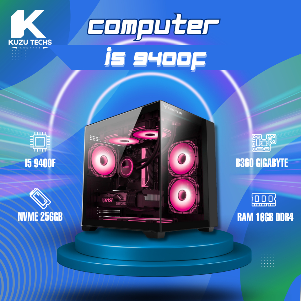 PC Gaming Core i5 9400F | Main Gigabyte B360 | RAM 16GB DDR4 | SSD 256GB New | Nguồn 550W