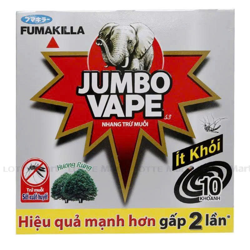 Jumbo Vape K5 Nhang Trừ Muỗi (10 hộp/lốc) (4212)_4212 hộp