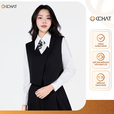 Áo Sơ Mi Nữ 𝐂𝐂𝐇𝐀𝐓 Kiểu 2 Chi Tiết Roses Chất Liệu Tuytsi Cao Cấp 23FDS8013ST