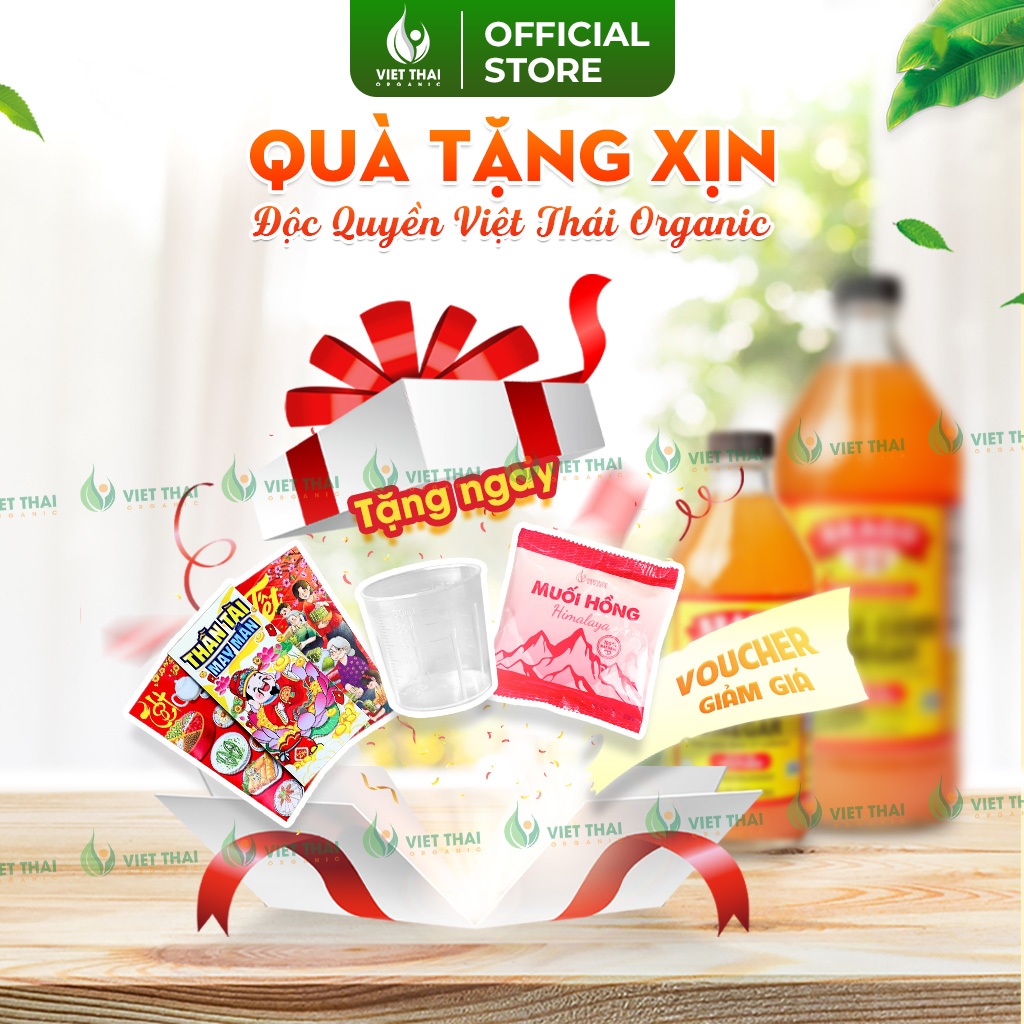 [HÀNG TẶNG KHÔNG BÁN] Deal Xịn Mua Kèm Giấm Táo Độc Quyền Việt Thái Organic