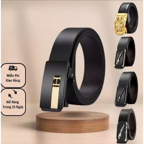 [Peinn] Thắt lưng nam da cao cấp khóa kim loại tự động không gỉ - Cam kết bảo hành 12 tháng AKEDO