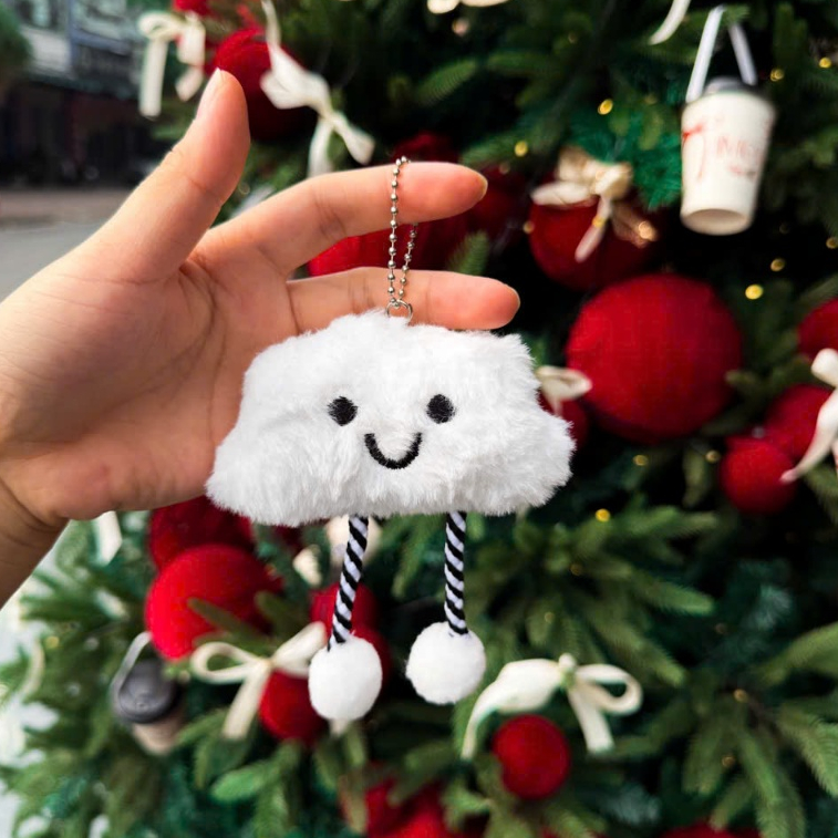 Móc khóa nhồi bông dễ thương, móc khóa treo balo, túi xách