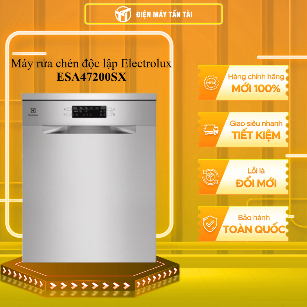 ESA47200SX - Máy rửa chén độc lập Electrolux ESA47200SX - BẢO HÀNH CHÍNH HÃNG - GIAO TOÀN QUỐC