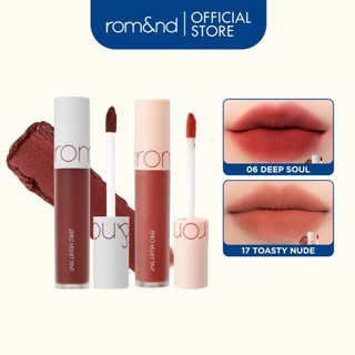 [Võ Hà Linh x Rom&nd] COMBO 2 son kem lì cực nhẹ môi Romand Zero Velvet Tint 5.5gx2