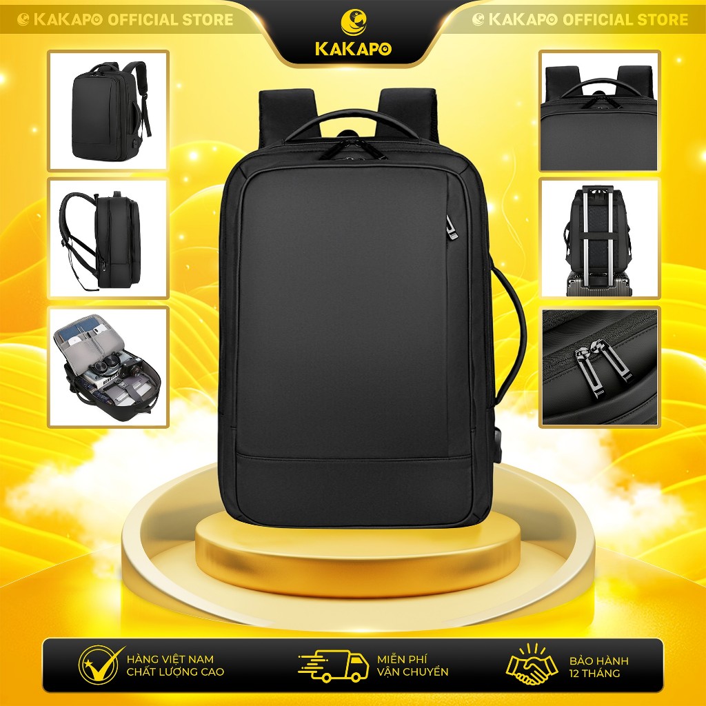 Balo Thời Trang Công Sở Chống Nước, Đựng Laptop 15.6 inch Cao Cấp Kakapo BL016