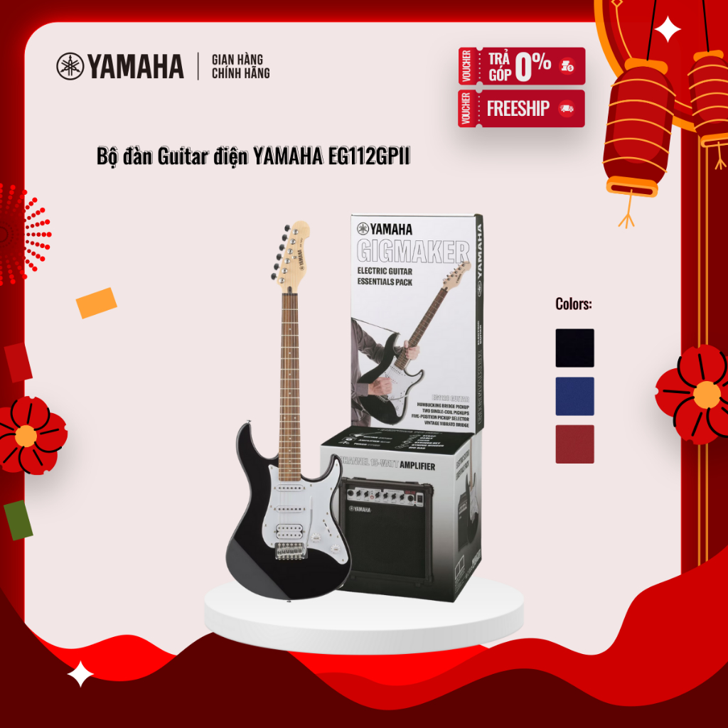 Bộ đàn Guitar điện YAMAHA EG112GPII gồm 8 chi tiết