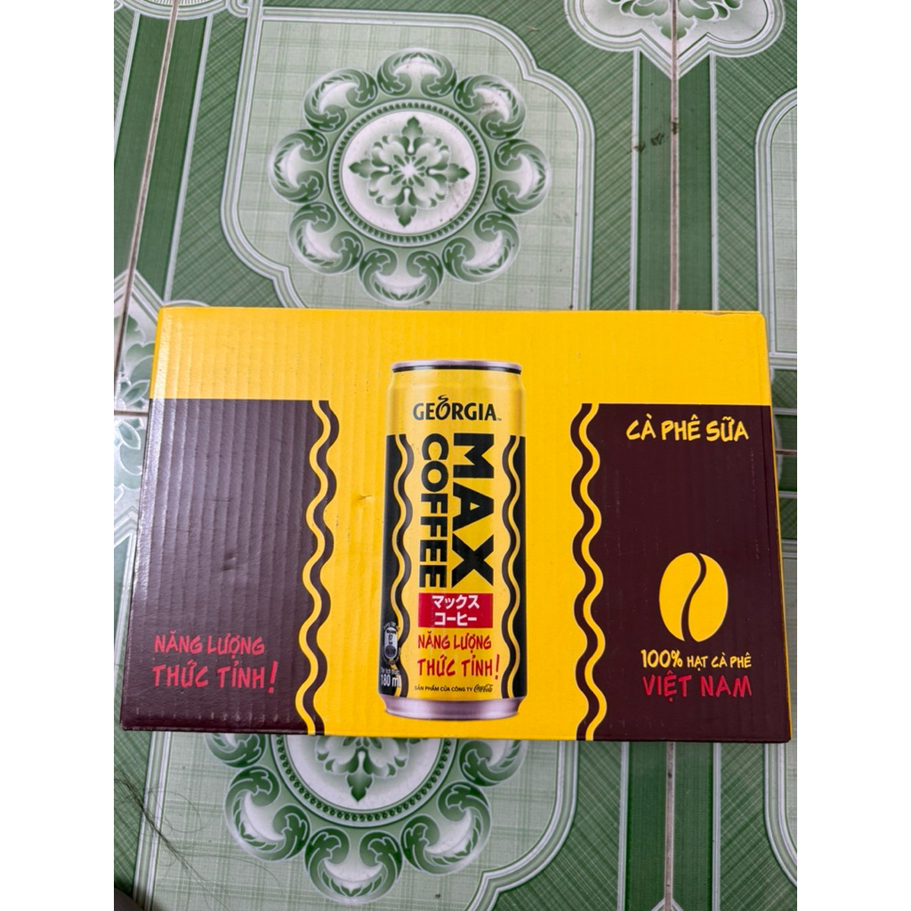 thùng 24lon cà phê MAX coffee georgia 180ml/lon